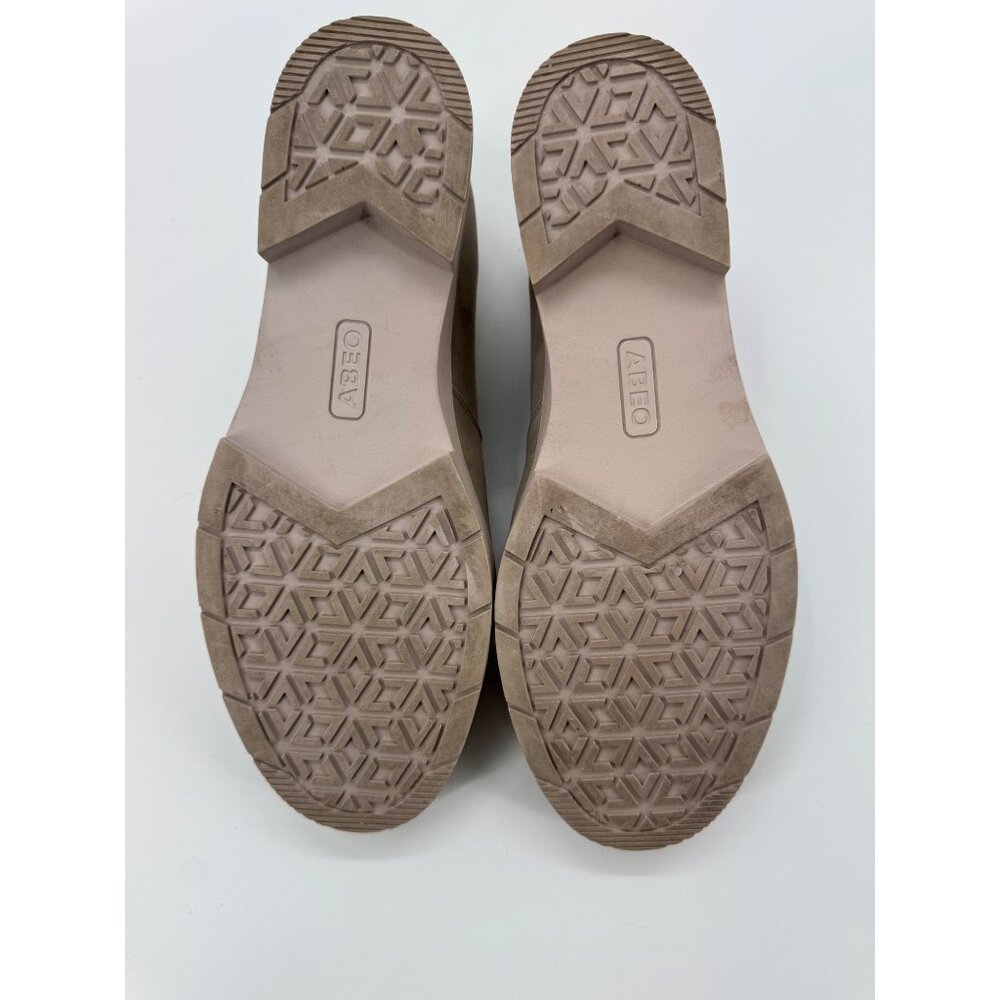 Abeo Horizon Taupe Leather Slip-On Wedge Shoes Size 11 - Picture 7 of 10